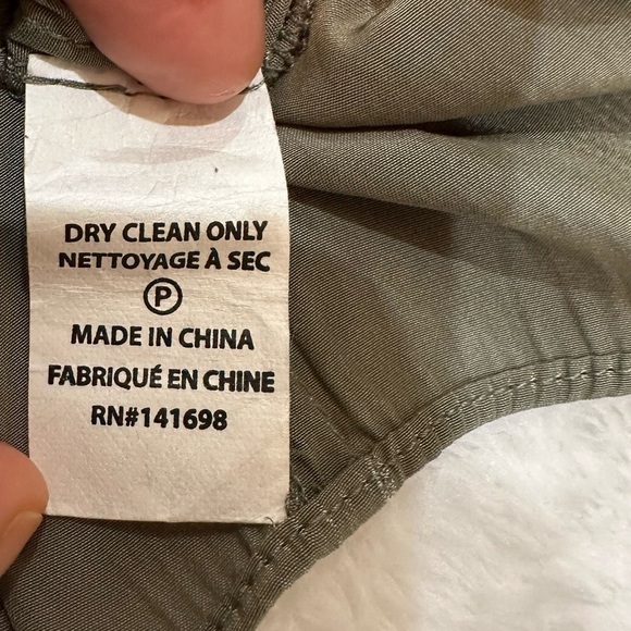 RAMY BROOK Sage Green Long Sleeve Gathered Dress Size S - Picture 3 of 12